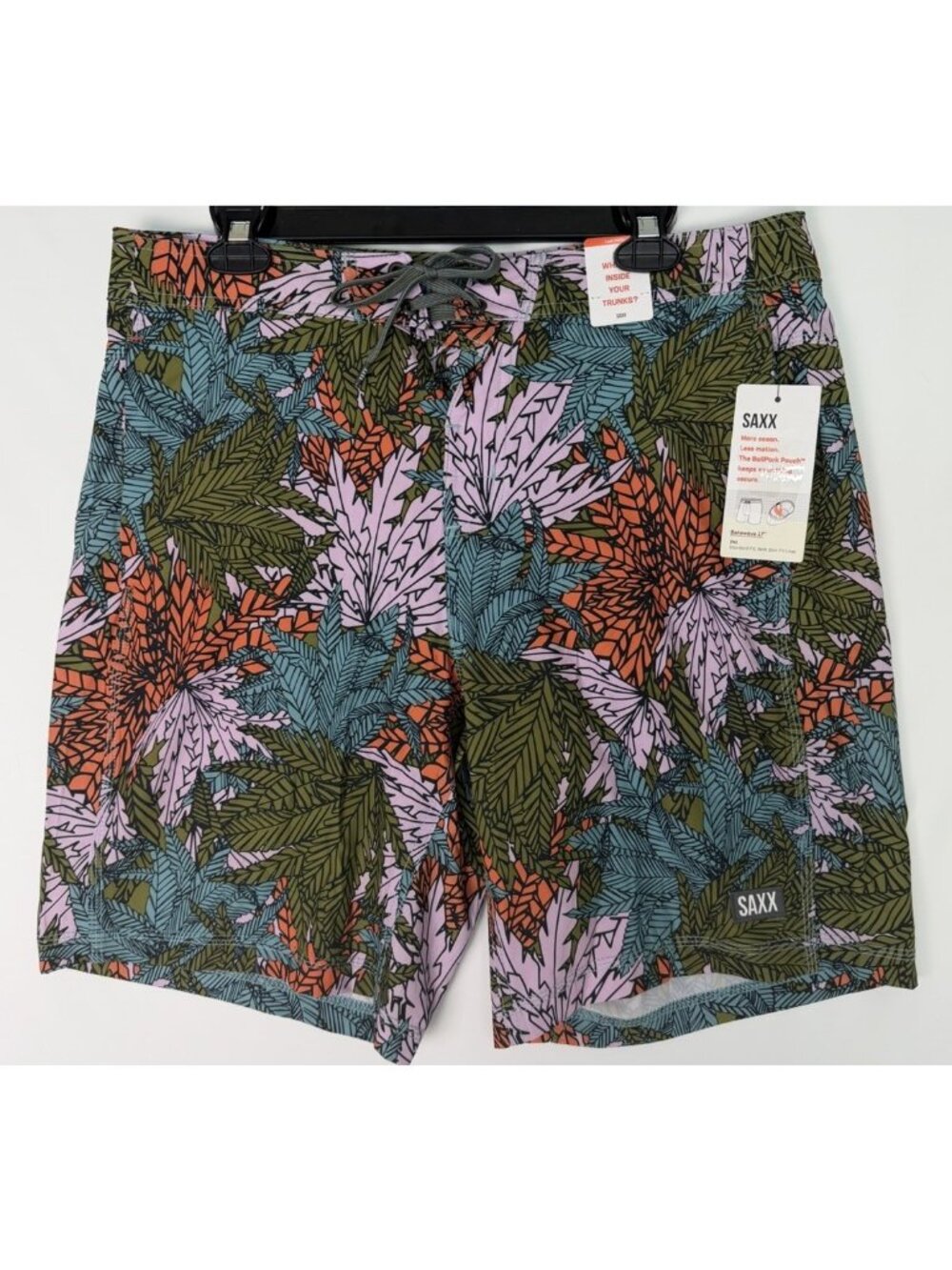 Saxx Size 34 Betawave 9" inseam 2N1  Shorts Swim Trunks Lined